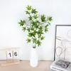 Plantas verdes artificiais, folhas de bordo tridimensionais, folhas de bordo planas, plantas falsas para decoração, layout de cena, paisagismo de engenharia, galhos e folhas