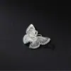 Nalan Clip de Oreja de Mariposa Calada de Plata de Ley S925 Estilo Ins Diseño de Nicho Brazalete de Oreja de Moda y Elegante M06646