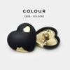 Botões de coração dourado Metal Tops femininos Pêssego Coração Botões decorativos Casaco Suéter Requintado Botões em forma de coração Moda