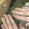 Arte de uñas Hielo Color Transparente Terciopelo de Ganso Citrino Diamante Puntiagudo Sal Marina Burbuja Alienígena Cuadrado Gordo Color Mágico Aurora Joyería de Uñas