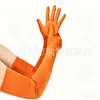 Accesorios para Mujer de los Años 1920 Spandex Satén Flocado Guantes de Charol Accesorios de Disfraz para Fiesta de Baile Transfronteriza en Stock