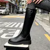 Botas de cavaleiro femininas de cano alto, novo estilo outono 2026, tamanho pequeno, botas de cano alto, botas femininas estilo Martin, botas longas