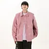 Chaqueta de Motociclista Estilo Americano High Street para Hombre Moda Otoño Marca Retro Diseño Holgado Sentido de Diseño Chaqueta de Cuero Teñido Tie-dye Versátil Chaqueta Casual