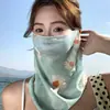 Mascarilla Facial de Verano con Protección Solar Huahua para Mujer, Protección de Cuello, Cara Completa, Colgante para Orejas, Polaina con Protección Solar para el Cuello, Parasol, Velo Facial para Conducir