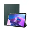 Aplicável à capa protetora Lenovo M10 Plus 10.6 ultrafina com suporte triplo geração 3 capa de couro resistente a quedas capa traseira com função de dormir