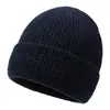 Gorro de punto grueso para hombre para otoño e invierno, gorro de lana cálido, gorro versátil para clima frío al aire libre, gorro casual deportivo para protección de orejas