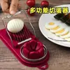 Nuevo cortador de huevos multifuncional para uso doméstico, modelo nuevo 2 en 1 de acero inoxidable para cortar huevos cocidos y huevos regulares