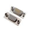 Conector D-Sub de 15 pinos Fêmea Hdp15 de Três Fileiras em Estoque Soquete de Núcleo Sólido Banhado a Ouro Header Fêmea Hdp15