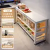 Prateleira de Cozinha Multifuncional Mesa de Corte de Legumes Bancada de Trabalho de Chão Multicamadas Rack de Armazenamento de Micro-ondas Panelas Armário Lateral Estreito