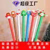 Venta al por mayor transfronteriza PVC Caucho Suave Dibujos Animados Navidad Figuras 3D Divertidas para Estudiantes Material de Oficina Puntas de Bolígrafo Tapas de Bolígrafo Lápices