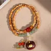 Nuevo Sandalo de Montaña Nudo de Bambú Pulsera DIY Cuentas de Madera Pulsera de Cuentas de Oración Simbolizando Progreso Continuo y Buena Fortuna, Hilo de Cuentas de Madera