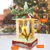 Novo produto Decoração de Natal Lâmpada de Vento Decoração de Mesa de Natal Luz Noturna Decoração de Vitrine Adereços de Lâmpada de Vela
