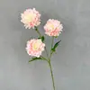 Flores de Peonía Corona Artificial Arreglo Floral de Boda Ramo Decorativo Decoración del Hogar Arreglo Floral Flores Artificiales Flores de Seda Hechas a Mano