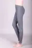 Calça de Lã Masculina Média Espessura Joelheiras Cintura Alta Leggings Cor Sólida Quente Macia e Confortável Calça de Tricô