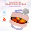 Set de 3 Piezas Mochila de Conejo para Escuela Primaria Grados 1-3-6 Ultra Ligera Bolsa Escolar para Niñas, Lonchera, Estuche Set
