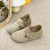 Fivela de Cinto Bordada Fogos de Artifício Outono Estilo Preguiçoso Novo 2026 Roupas de Exterior Sapatos Rasos Slip-On Moda Sapatos Birkenstock para Mulheres