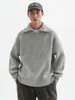 Directo del fabricante: Suéter de estilo retro, cuello alto, medio cierre, perfecto para parejas, se puede usar como capa interior o como sudadera básica con cuello