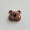 Parche grande de cabeza de oso pardo de pintura de dibujos animados, accesorios para bricolaje, sombrerería, material para carcasas de teléfonos móviles, accesorios al por mayor