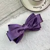 Pinza de plátano grande con lazo de satén estilo coreano para mujer, pinza para el pelo de coleta alta de alta gama, accesorio para el pelo elegante y versátil