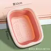 Cubeta para pediluvio plegable pediluvio almacenamiento doméstico masaje simple cuidado de la salud aislamiento de pantorrillas pediluvio portátil