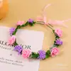 Accesorios coreanos para el cabello de novia anillo de cabeza de estrella corona de guirnalda para fotos de viaje tocado diadema para adultos venta al por mayor