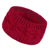 Faixa de Cabelo de Lã Transfronteiriça com Forro Tricotada Tecida Torcida Alargada Headgear para Homens e Mulheres Outono e Inverno Quente Esportes Protetores de Orelha Faixa de Cabeça Faixa de Cabelo