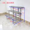 Estante para Patio Exterior Acero Inoxidable Estante para Flores Maceta para Suculentas Ampliado Balcón Sala de Estar Sub-Estante Estante Escalonado de Múltiples Capas