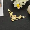 Triangular Retangular Redondo Padrão Totem Peça de Ferro Embossada DIY Traje Antigo Acessórios de Cabelo Acessórios para Penteado de Noiva Material Não
