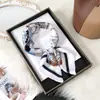Bufanda Cuadrada de Moda Versátil Estilo Coreano Floral 70% Seda Artificial Pañuelo de Cuello Pañuelo de Cuello de Alto Grado con Puntos Venta al por Mayor