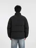 Chaqueta de algodón holgada para hombre con cuello alto, nueva colección otoño/invierno 2026, diseño simple y versátil, irradia una sensación sofisticada y de alta gama, sin capucha, abrigo de algodón cálido