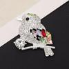Nova liga de zinco diamante-incrustado pássaro jóias diy olho de cavalo acessórios de cristal buraco sapatos jóias caso do telefone móvel adesivos de beleza