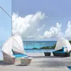 Cama de Exterior, Cadeira de Salão, Pátio de Jardim, Sofá Ninho de Pássaro, Praia ao Ar Livre, Varanda, Piscina, Cama Redonda Grande Preguiçosa para Exterior
