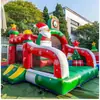 Castillo Inflable Infantil para el Hogar Tema Navideño Tobogán Trampolín Parque de Atracciones Interior y Exterior Ocio y Entretenimiento Castillo Infantil