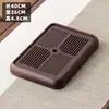 Bandeja de Té de Palisandro para Uso Doméstico, Modelo Nuevo 2026, Juego de Té Kung Fu, Madera Maciza Drenaje de Agua y Almacenamiento de Agua Mesa Pequeña de Té para Secado