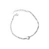 Pulsera de Plata de Ley 925 Amor Roto Plata Pulsera para Mujer Corte Irregular Moda Más Fácil para Combinar Pulsera 2023 Nuevo B6472