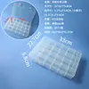 Caja de Plástico Transparente Desmontable Grande con 24 Compartimentos Caja Organizadora al por Mayor para Joyería y Cuentas Caja de Almacenamiento para Equipo de Pesca y Componentes Electrónicos