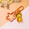 Llavero de oso estrella de cinco puntas ins, colgante de oreja colorido de estrella acrílica, decoración de bolso, accesorios de cuentas al por mayor