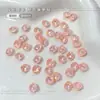 Acessórios para Nail Art Diamante Aurora Mocha Quadrado Gordo Fundo Pontudo Cor Macaron Cor Doce Acessórios Diamante para Nail Art de Vidro Atacado