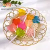 Resina Simulada Translúcida Brillo Fino Forma de Corazón Paleta de Caramelo DIY Pendientes Creativos Pinzas para el Cabello Llavero Accesorios de Joyería Materiales