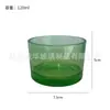 Copo de vela aromática de vidro simples atacado Suporte de vela expansível DIY de cristal Copo de vela transparente redondo