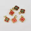 Accesorios de Joyería Estilo Étnico DIY Aleación Cloisonné Gota de Aceite Cosas Buenas Gota de Aceite de Cacahuete Calabaza Bolsa de la Suerte Colgante Pequeño