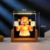Marco de Fotos de Medalla de Cristal Impreso a Color UV Lámpara de Noche Luminosa Plantilla Adorno de Decoración para el Hogar y el Dormitorio Lámpara Regalo Creativo Premio
