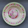 Plato de melamina para vajilla de comercio exterior africano, plato de 9 pulgadas, plato de 10 pulgadas, color marrón amarillento, plato hondo, plato llano, salida de fábrica