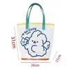 Bolsa de Mano Semitransparente de PVC en Forma de Oso Jelly Bolsa de Playa Bolsa de Natación Bolsa para Mamá Bolsa Jelly Fitness Casual Versátil