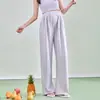 Pantalones Casuales Sueltos de Maternidad, Estilo Delgado de Primavera y Verano, Pantalones de Pierna Ancha Elásticos con Soporte para el Vientre, Pantalones Largos de Cintura Alta Talla Grande para el Embarazo