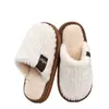 Pantuflas de Algodón para Mujer Temporada Otoño Invierno Cálidas de Invierno Suela Gruesa Antideslizantes Uso en Casa Interiores Pantuflas de Felpa Pareja de Hombres