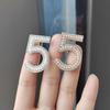 Xiao Xiang Feng Nº 5 Broche de Diamante Alfinete de Pérola Acessórios para Roupas Números Arábicos Broche Feminino Fábrica Atacado