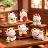 Figura de Gato da Sorte Desenho Animado Fofo, Acessórios de Decoração para Casa de Bonecas DIY, Pequenos Enfeites de Micro paisagem para Painel de Carro