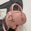 Bolso de Boliche Portátil Estilo Crema de Venta Caliente Estilo Coreano para Niña a la Moda de Alta Gama Estilo Occidental Combinable Sencillo Bandolera
