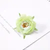 Cabeza de Flor de Camelia Artificial, Flor de Camelia de Tela, Caja de Regalo para Ramillete de Boda, Accesorio de Ropa DIY, Flor Falsa